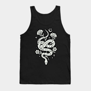 Snake floral illustration Tank Top